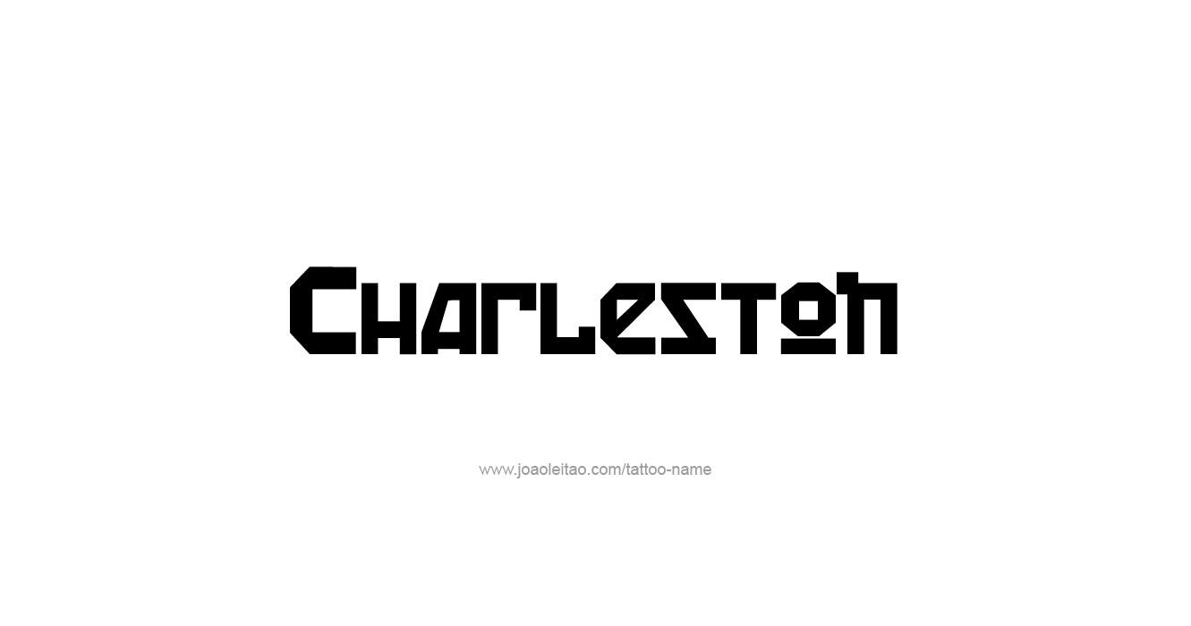 Tattoo Design USA Capital City Name Charleston