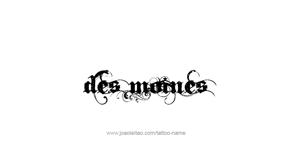 Tattoo Design USA Capital City Name Des Moines