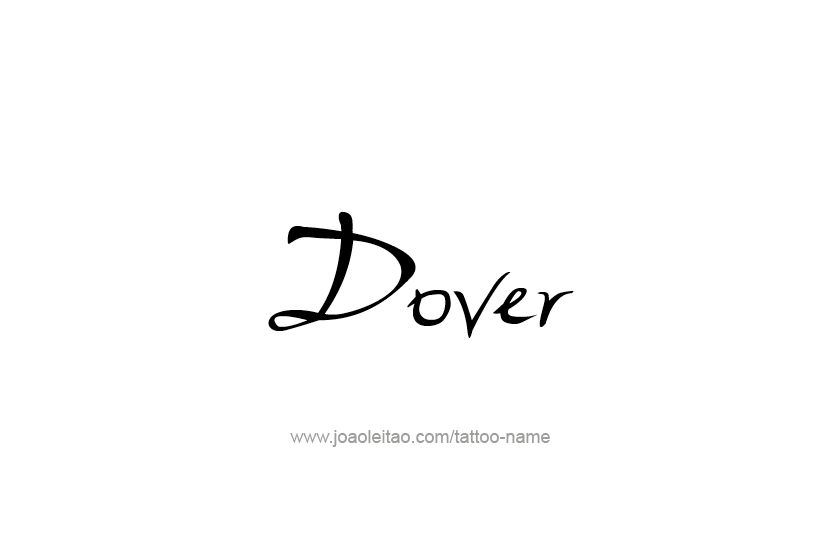 Tattoo Design USA Capital City Name Dover