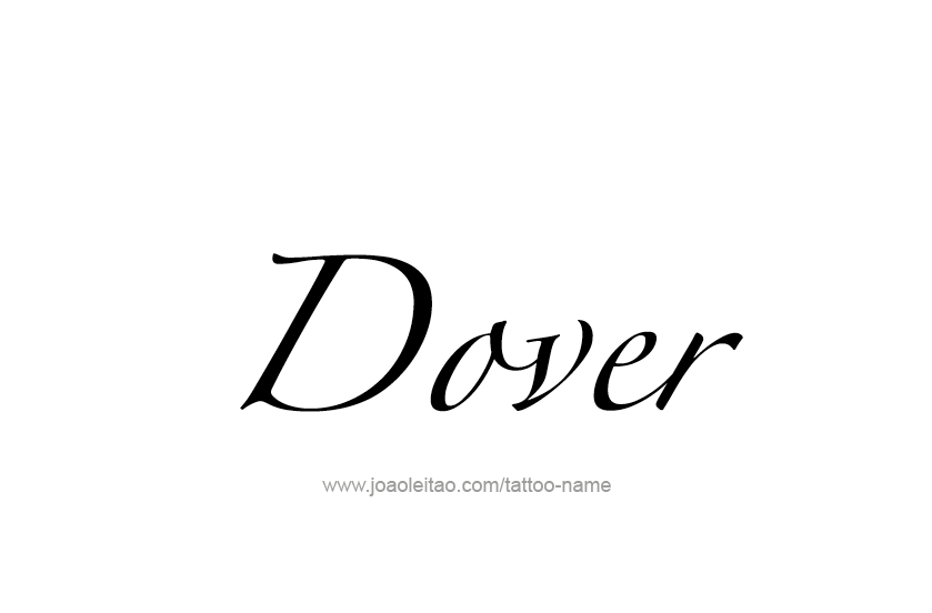 Tattoo Design USA Capital City Name Dover