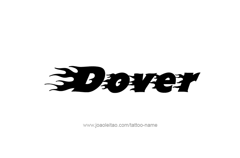 Tattoo Design USA Capital City Name Dover