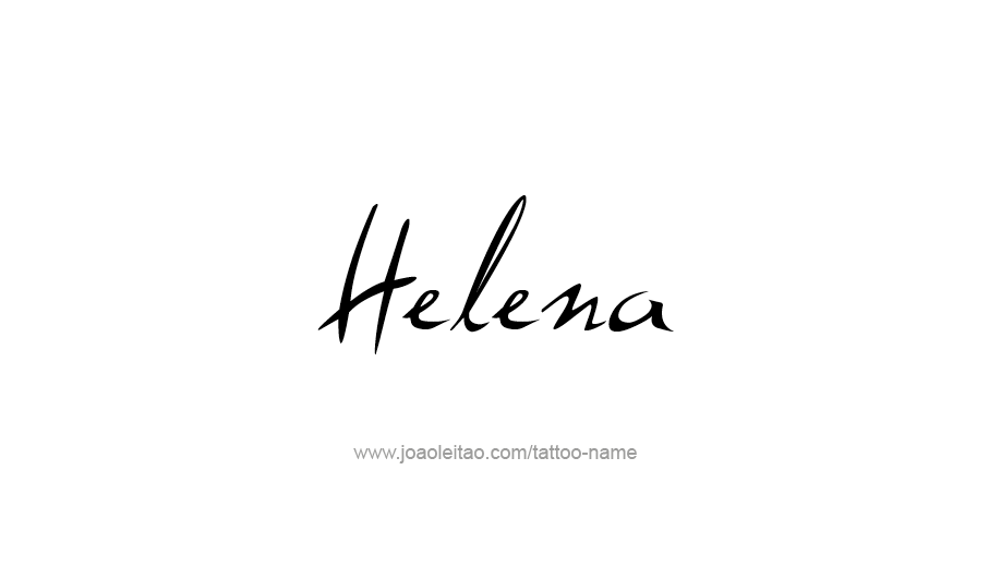 Tattoo Design USA Capital City Name Helena