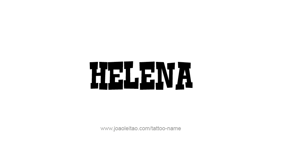 Tattoo Design USA Capital City Name Helena