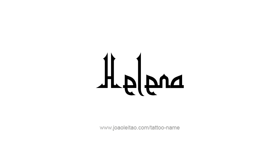 Tattoo Design USA Capital City Name Helena