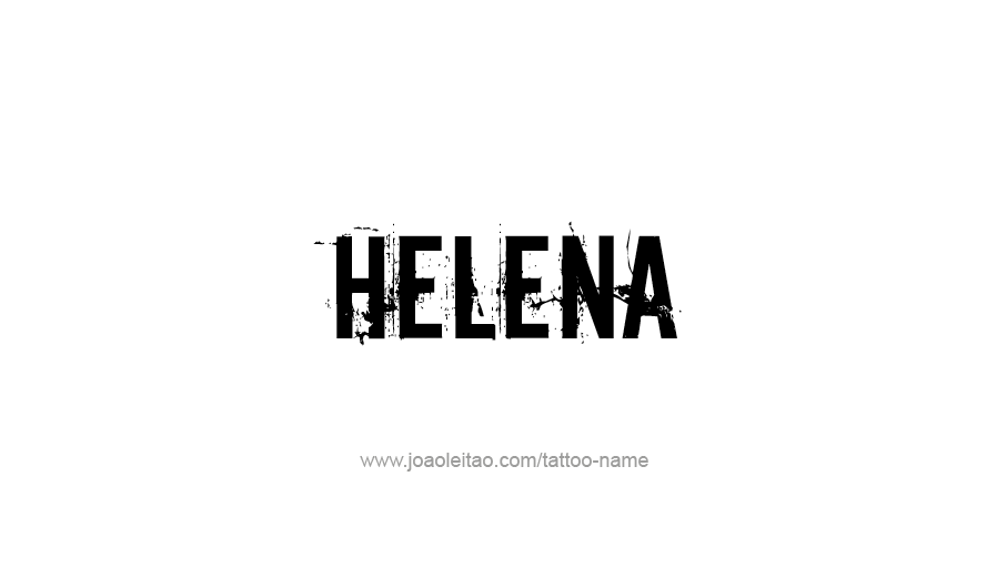 Tattoo Design USA Capital City Name Helena