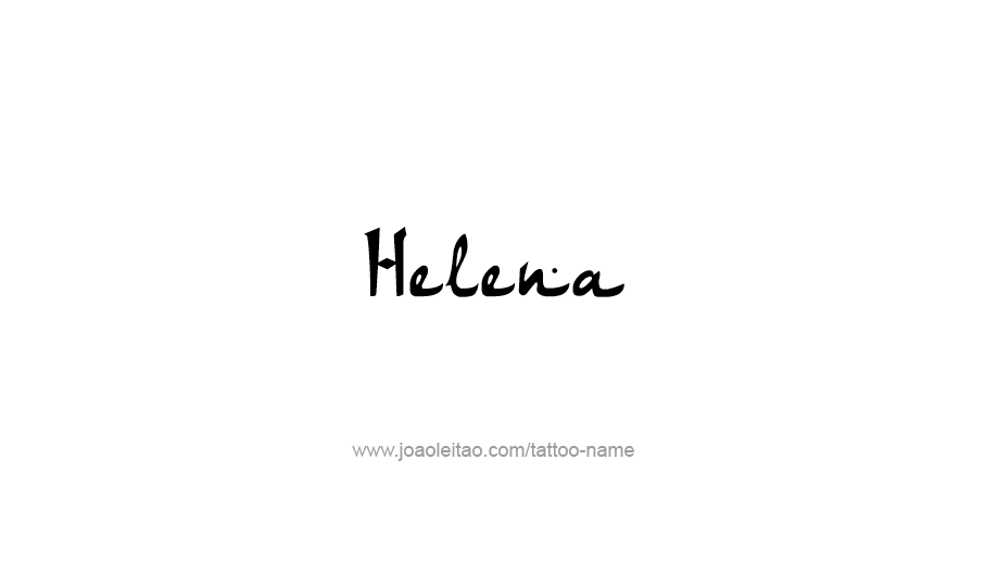 Tattoo Design USA Capital City Name Helena