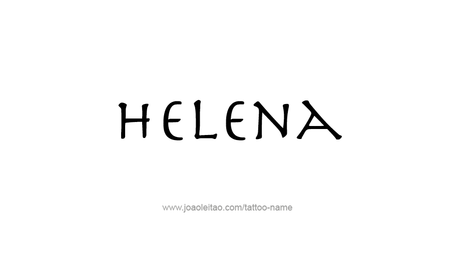 Tattoo Design USA Capital City Name Helena