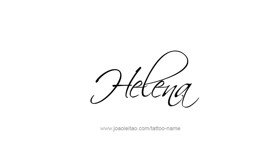 Tattoo Design USA Capital City Name Helena