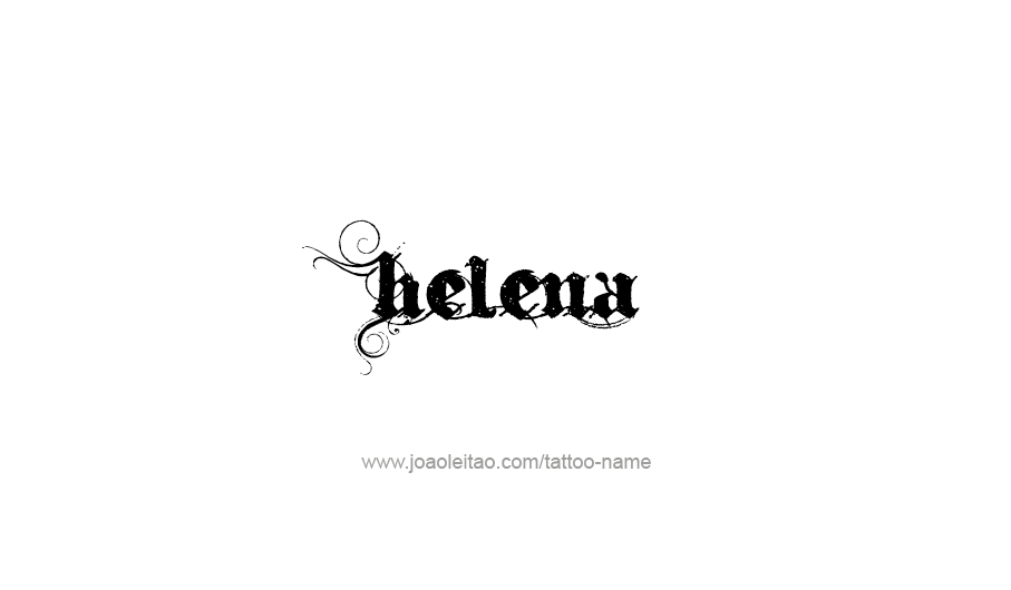 Tattoo Design USA Capital City Name Helena