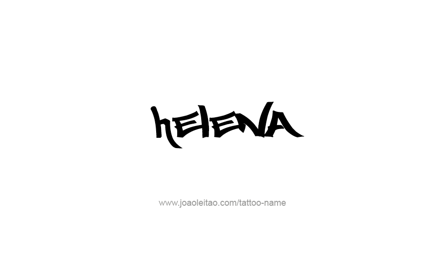 Tattoo Design USA Capital City Name Helena