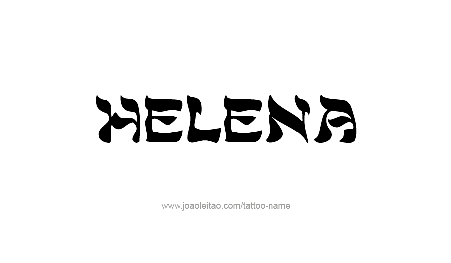 Tattoo Design USA Capital City Name Helena