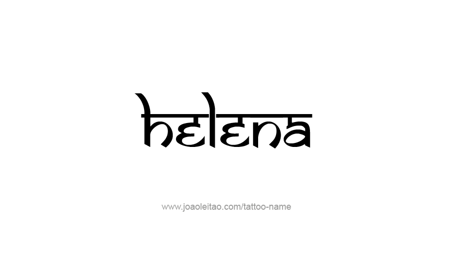 Tattoo Design USA Capital City Name Helena