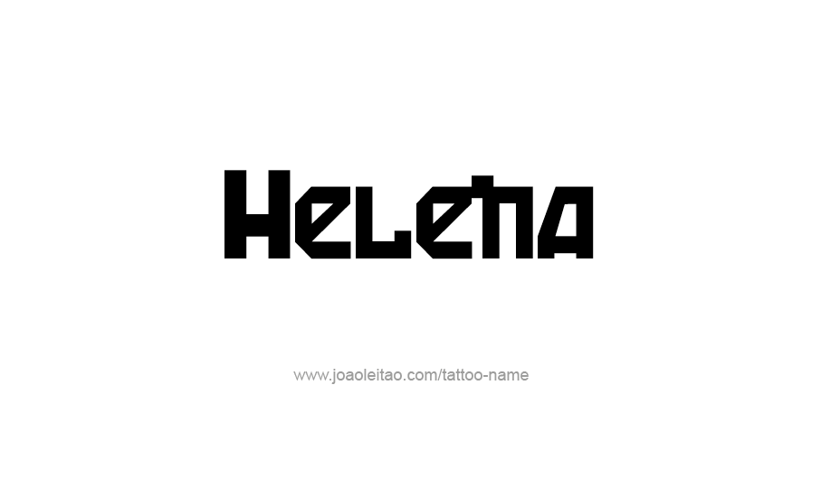 Tattoo Design USA Capital City Name Helena