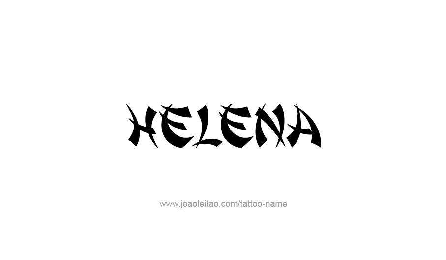 Tattoo Design USA Capital City Name Helena