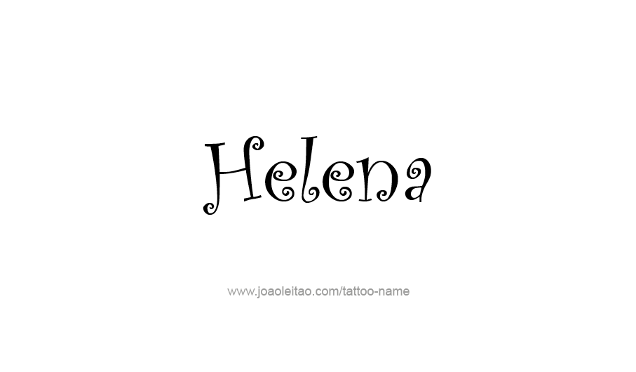 Tattoo Design USA Capital City Name Helena