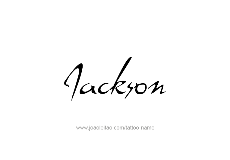 Tattoo Design USA Capital City Name Jackson