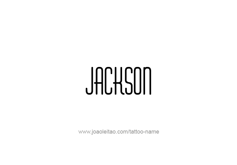 Tattoo Design USA Capital City Name Jackson