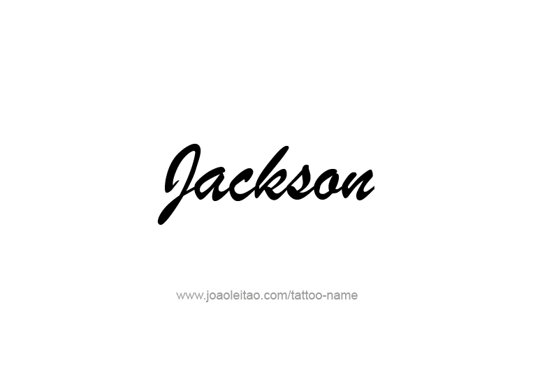 Tattoo Design USA Capital City Name Jackson