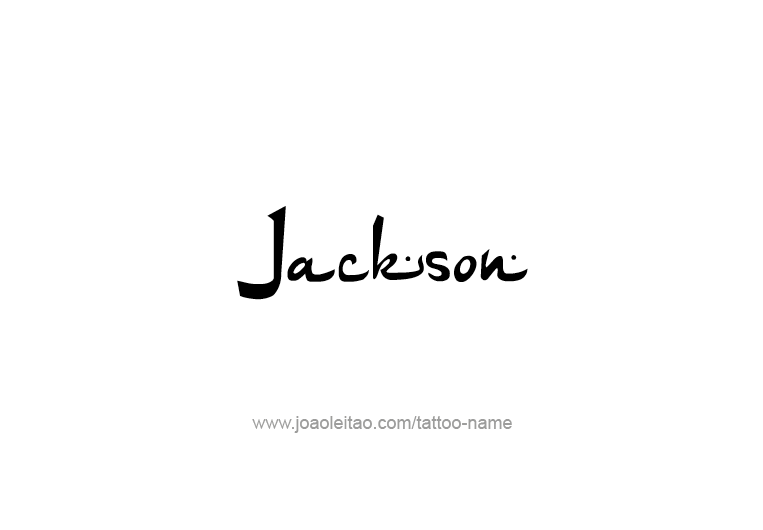 Tattoo Design USA Capital City Name Jackson