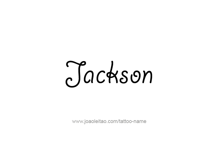 Tattoo Design USA Capital City Name Jackson