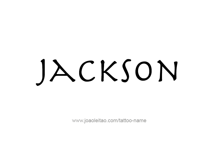 Tattoo Design USA Capital City Name Jackson