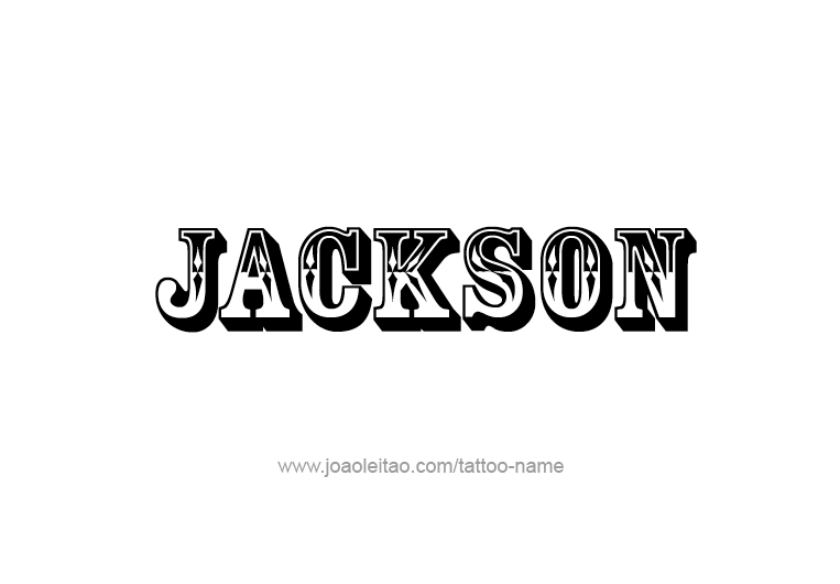 Tattoo Design USA Capital City Name Jackson