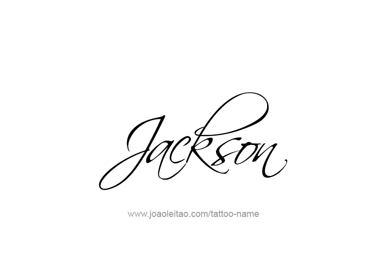 Tattoo Design USA Capital City Name Jackson