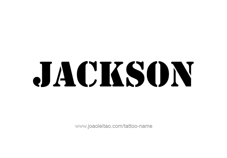 Tattoo Design USA Capital City Name Jackson