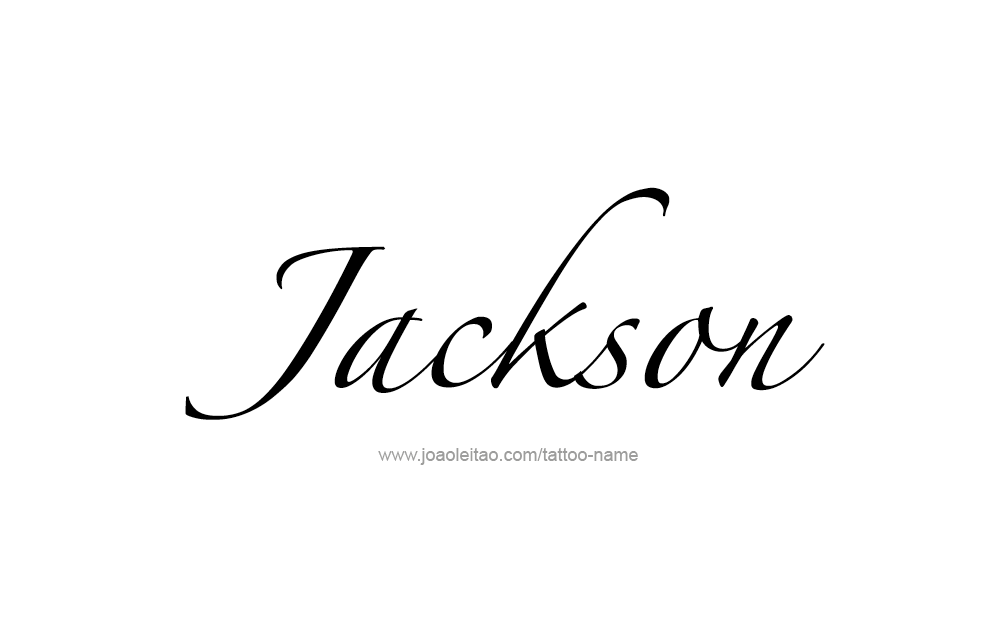 Tattoo Design USA Capital City Name Jackson