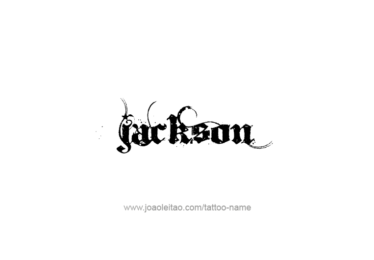 Tattoo Design USA Capital City Name Jackson