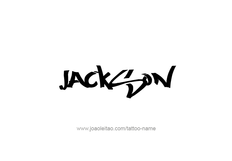 Tattoo Design USA Capital City Name Jackson