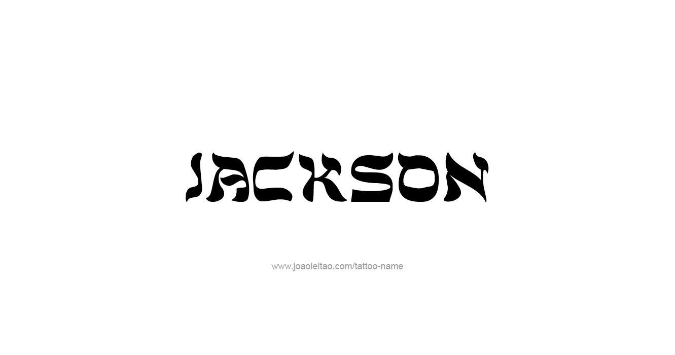 Tattoo Design USA Capital City Name Jackson