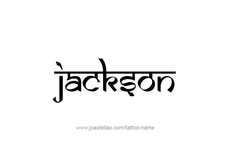 Tattoo Design USA Capital City Name Jackson