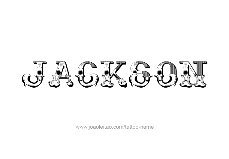 Tattoo Design USA Capital City Name Jackson