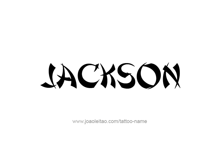 Tattoo Design USA Capital City Name Jackson