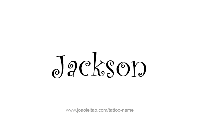 Tattoo Design USA Capital City Name Jackson