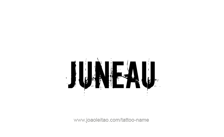 Tattoo Design USA Capital City Name Juneau