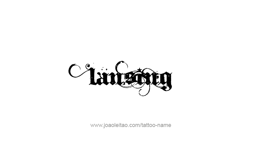 Tattoo Design USA Capital City Name Lansing