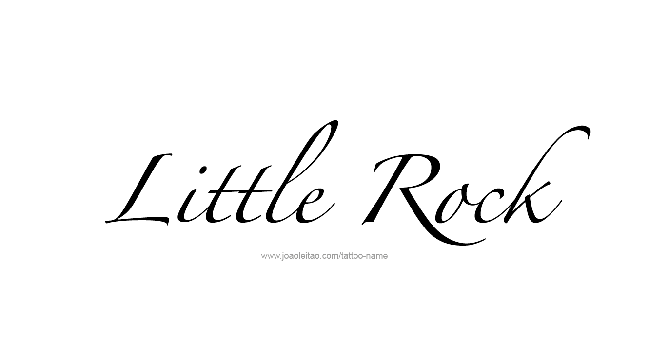 Tattoo Design USA Capital City Name Little Rock