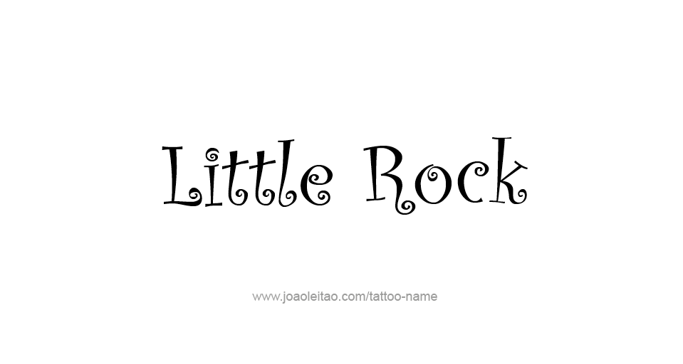 Tattoo Design USA Capital City Name Little Rock