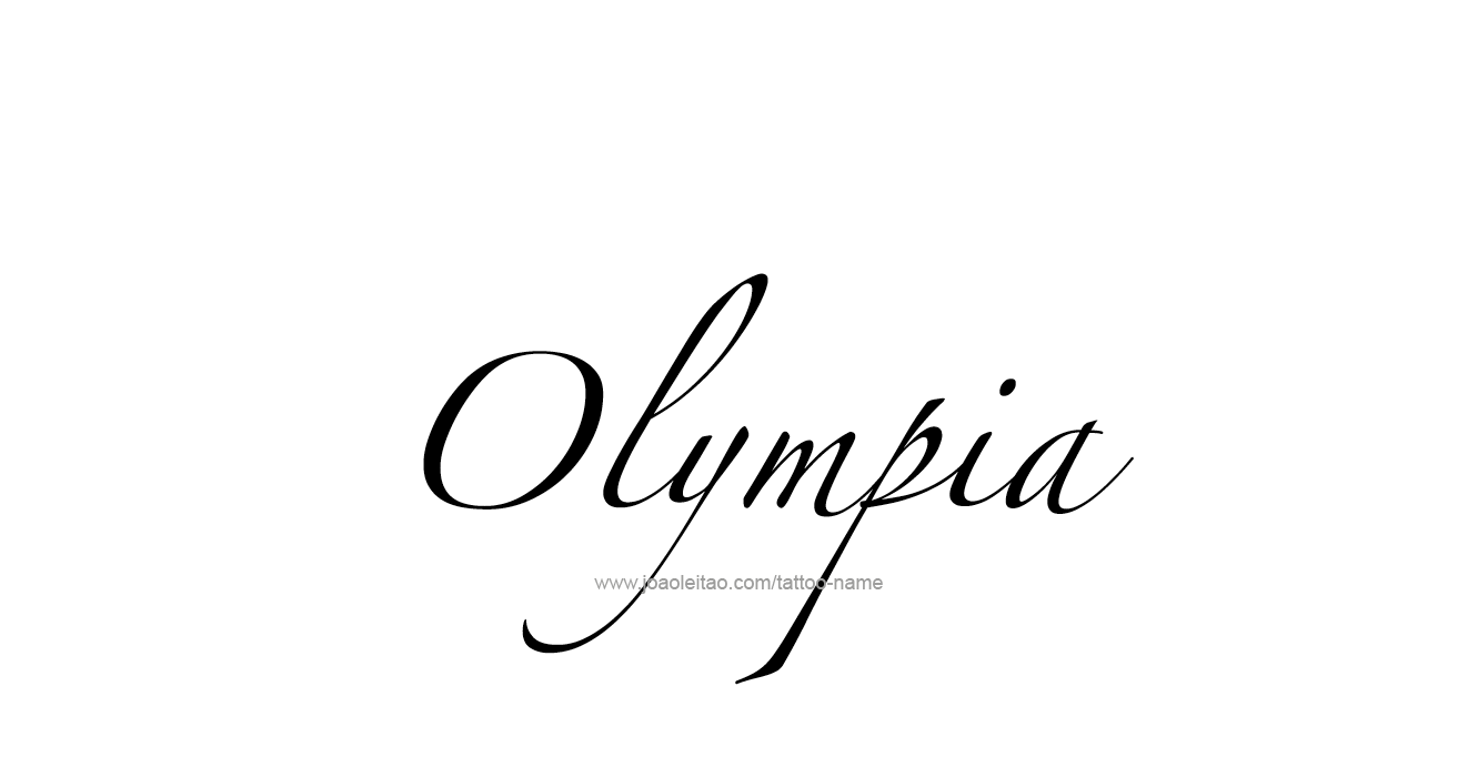 Tattoo Design USA Capital City Name Olympia