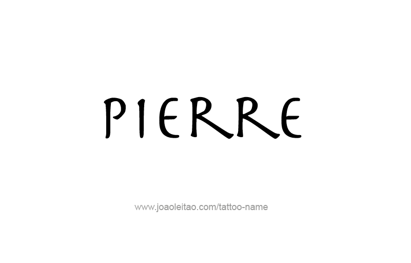 Tattoo Design USA Capital City Name Pierre