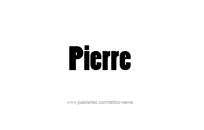 Tattoo Design USA Capital City Name Pierre