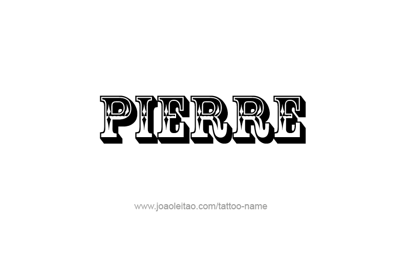 Tattoo Design USA Capital City Name Pierre