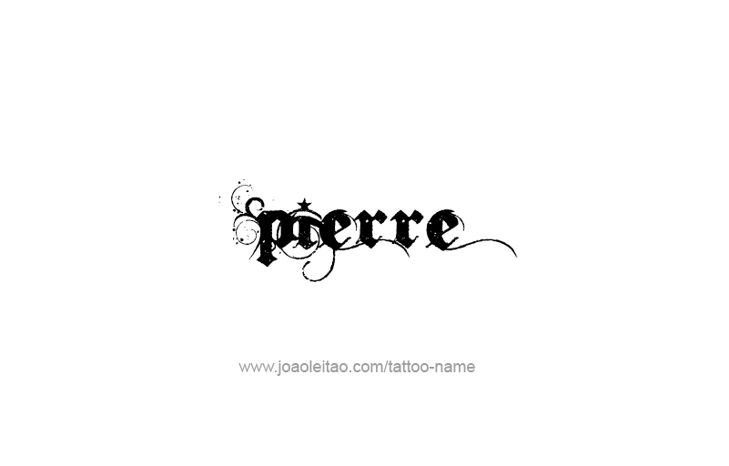 Tattoo Design USA Capital City Name Pierre