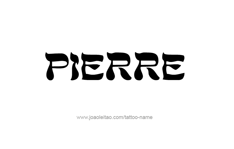 Tattoo Design USA Capital City Name Pierre