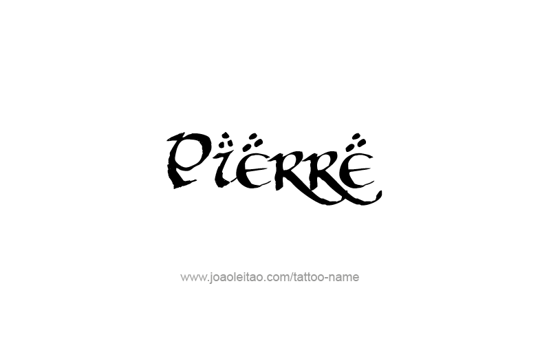 Tattoo Design USA Capital City Name Pierre