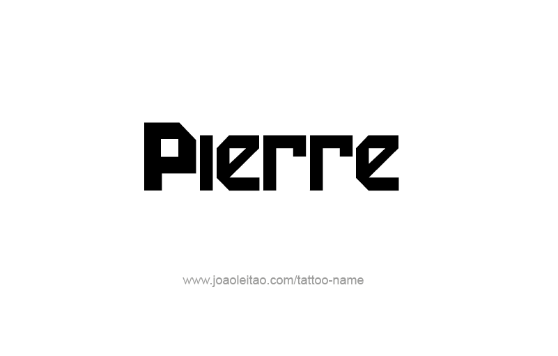 Tattoo Design USA Capital City Name Pierre