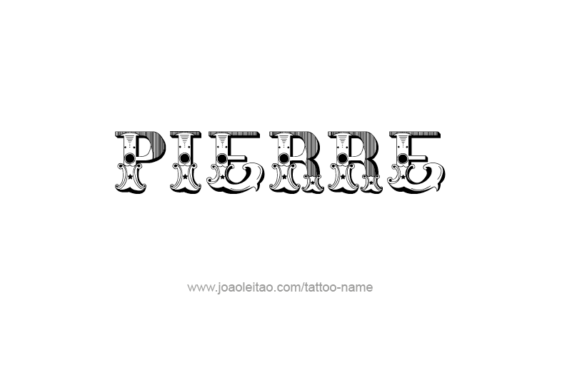 Tattoo Design USA Capital City Name Pierre