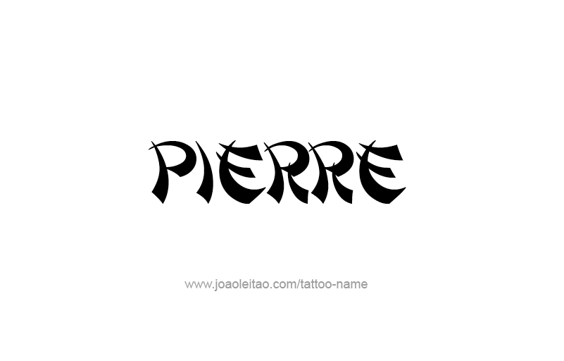 Tattoo Design USA Capital City Name Pierre